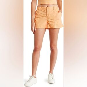 NWT ABOUND COTTON CARGO SHORTS, SIZE LARGE, ORANGE